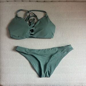 Lspace Women's Green Bikini Set